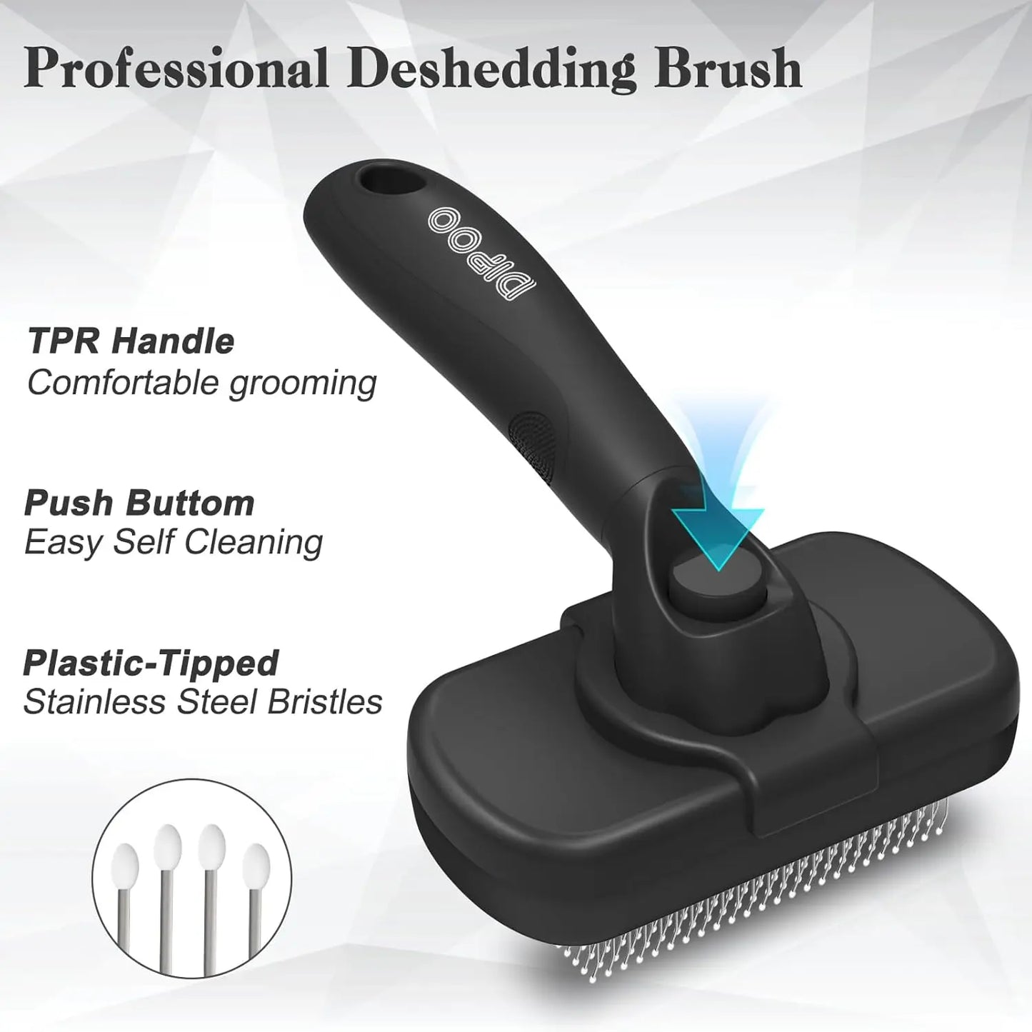 PawModo™ Self Cleaning Shedding Brush, Skin Friendly Grooming Tool For Cats and Dogs PawModo™